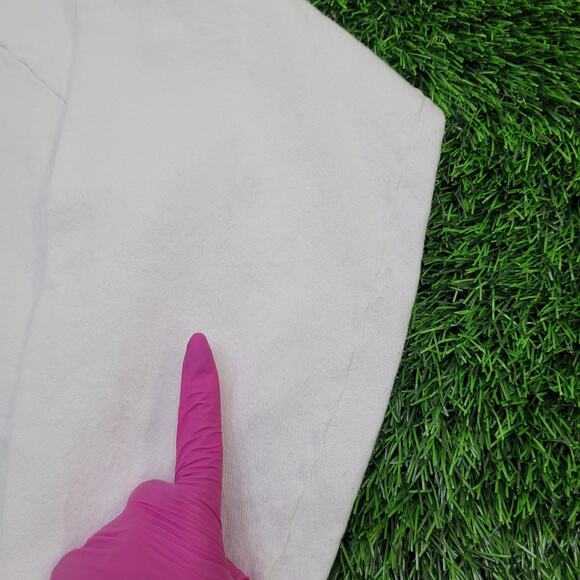 Vintage 90s Kalik Beer Sweatshirt Womens XL 22x22 Boxy White - Picture 8 of 16